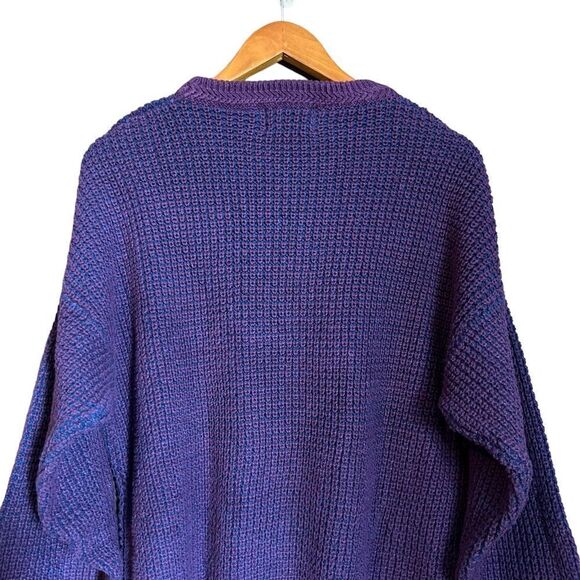 Sweater Collection by VanHeusen purple ramie & cotton sweater - Picture 8 of 8